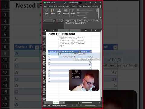 Excel Tutorial: How to Use Nested IF Statements #shorts #example