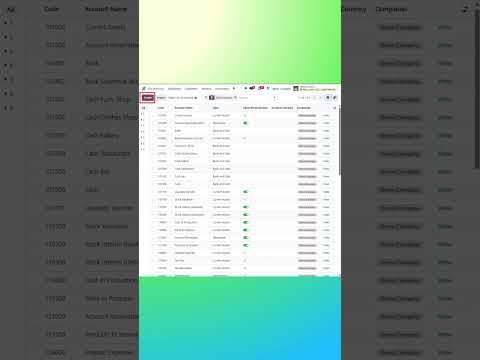 Odoo Chart of Accounts #odoo #odooerp #odoo18 #erp #odooaccounting #chartofaccounts #odoocoa