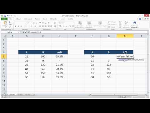 Excel Fehler abfangen ohne Wenn-Funktion