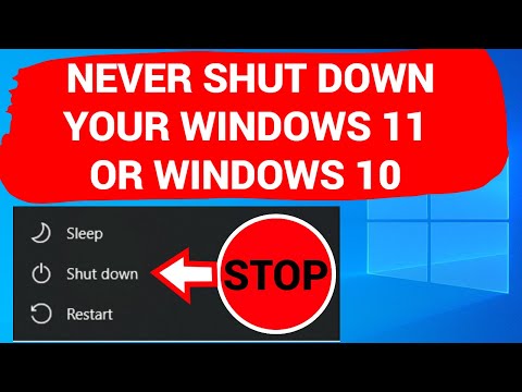 Don't TURN OFF Your  Windows 11 or Windows 10 COMPUTER OR LAPTOP