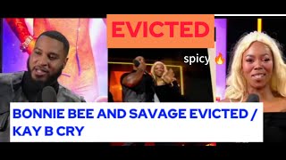 BONNIE BEE AND SAVAGE EVICTED/ KAY B CRY #bbmzansi2025 #bbmzansiliveevictionshow #ashleyogle