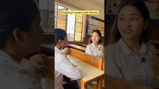 Cheating in exam with friends 😂 #shorts #viral #explorepage