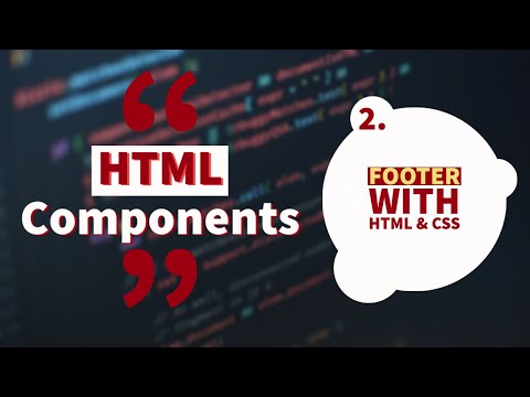 HTML Components : Footer with HTML & CSS