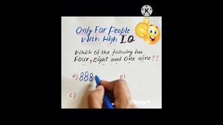 🧠IQ Math Test Trick: 💥Unlock Quick Problem Solving Skills😲🤫#shortvideo #shorts