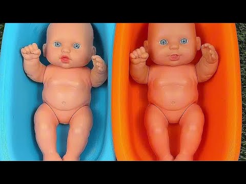 3 Minutes Satisfying ASMR | Mixing M&M's Candy & Gum Balls in 3 Bathtubs with Magic Make Up Slime