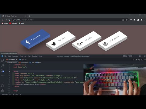 Asmr Programming  - 3D Social media - No Talking