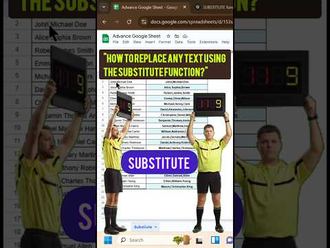 How to use substitute? #formula #ytshorts
