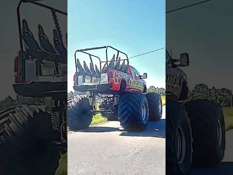 Time Lapse Of Getting Gas For A Monster Truck #monstertruck #monsterjam #shorts