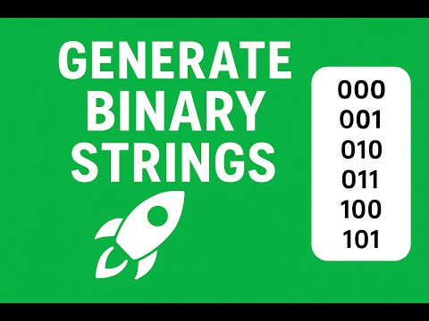 Generate All Binary Strings | Brute Force Solution | GeeksforGeeks