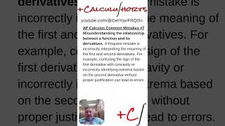 AP Calculus FRQ Mistakes to AVOID! #7 #calchelp #calculushelp #apcalchelp #apcalculushelp