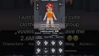 Group: vuvies | #roblox #robux #robloxedit #robloxshorts #robloxgames #robloxmemes