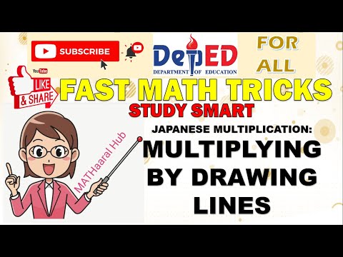 FAST MATH TRICKS // EASY MULTIPLICATION BY DRAWING LINES (JAPANESE MULTIPLICATION)