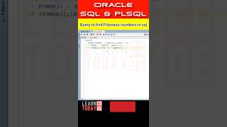 Query to find Fibonacci series in sql