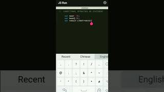 Conditional Operator in JavaScript #shorts #viral