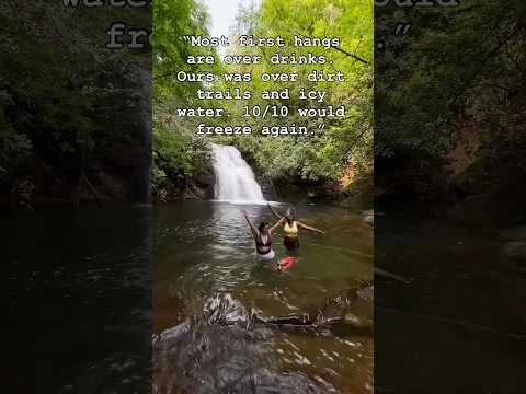 #girlpower #waterfall #coldplunge #wellnessjourney #hikingadventures #friendship #fairycore #outdoor