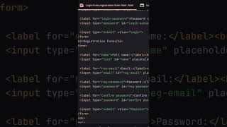 I Knew Nothing About Coding… But I Built This Login Page 💔➡️💻 #MyCodingStory #MiniProje