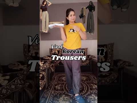 Viral korean trouser ❤️ under budget #koreanstyle #trouser
