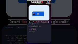 order place btn with loader  using css  #coding #webdesign #css #html @Mr.Shadow_code