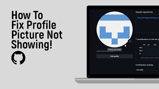 How to Fix Github Profile Picture Not Showing [easy]