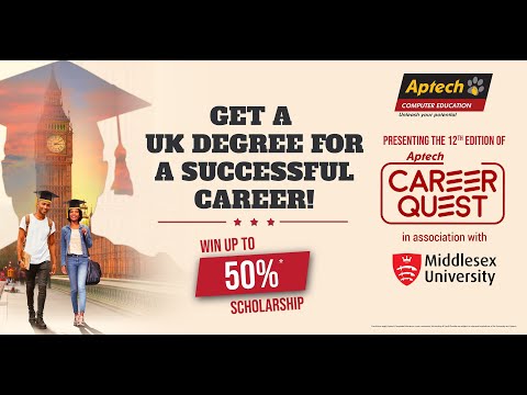 Aptech Career Quest 2020 in association with Middlesex University, London.