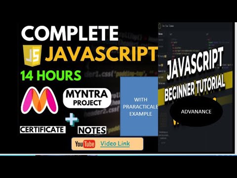 🚀 🔥 JavaScript Complete Course (2024) 4 Projects | Notes | GitHub | Free Certification|part1