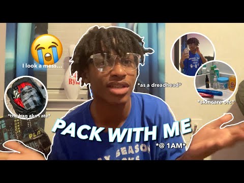 PACK WITH ME AT 1AM IN THE MORNING! 💤 *as a dreadhead*