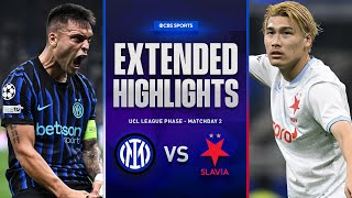 Inter vs. Slavia Prague: Extended Highlights | UCL League Phase MD 2 | CBS Sports Golazo