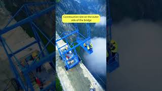 Cloud bridge outer work vehicle#technology #infrastructure #mountains