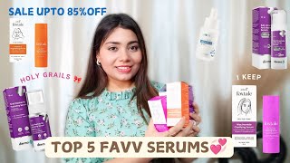 AMAZON Beauty Finds ✨ My Top 5 FAVV SERUMS😍 *Everything under*600* #bestbudgethaul #serum #skincare