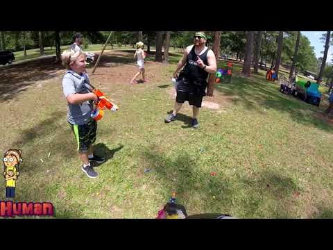 Nerf Humans vs Zombies gameplay Sanc 2018