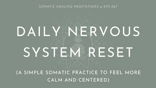 Daily Nervous System Reset (A Simple Somatic Practice to Feel More Calm and Centered)