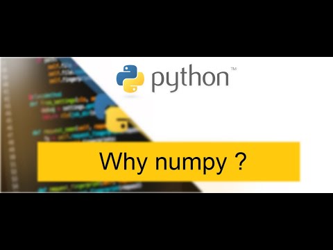 python numpy  ||  numpy || why numpy  || series