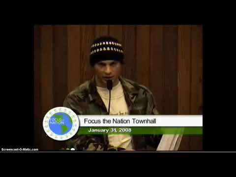 Jason Robo's Arcata "Focus the Nation" global warming town hall event