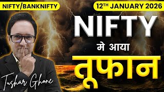 Nifty Prediction & Bank Nifty Analysis for Monday | 12th January 2026 | nifty Tomorrow