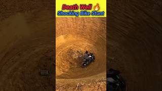 Death Well Shocking Bike Stunt 🔥#bike #stunt #well #shocking #ytshorts #shorts