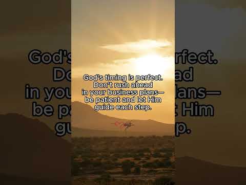 🕊️ Trust God’s Timing in Your Business 🕊️