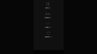 Eat, Sleep, Code, Repeat – The Life of a Programmer!#Coding #Developer #ProgrammingLife