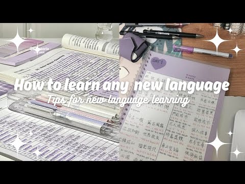 How to learn any new language 🤔???? // Aesthetic tips
