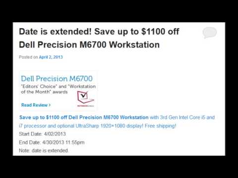 Dell Precision M6700 Coupon