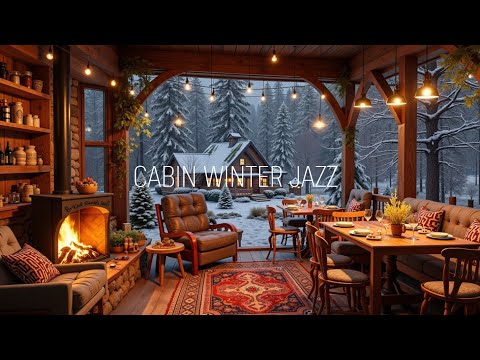 Cozy Cabin Winter Jazz ~ Smooth Jazz for Relaxation, Study & Deep Sleep Music