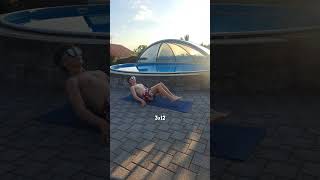 Easy Abs Home Workout! 🏖️ (the end 👀) #aestheticabs