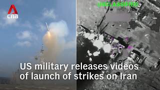 US military releases videos said to show strikes on Iran being launched