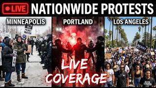 MINNEAPOLIS PORTLAND LOS ANGELES  ICE PROTESTS PART 1 Multi-Cam  02-07-2026