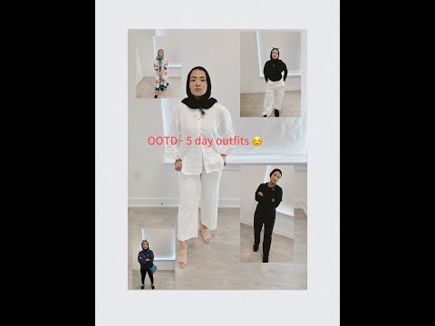 "5 Modest Outfit Ideas for the Week | Chic & Classy OOTD Lookbook | Manaalksa89