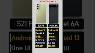 Google Pixel 6A Vs Samsung galaxy S21 FE