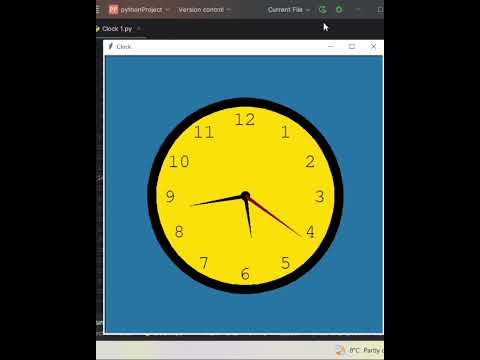 clock with python #code #python  #pythonturtle #coding #pythonprogramming