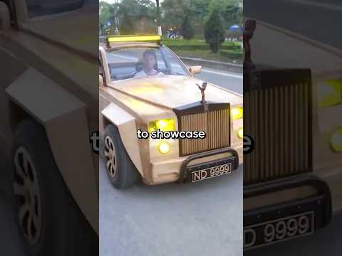 This Guy Built A Rolls-Royce By Using Wood 😳 #cars #wood