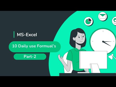 🔟 Top 10 Excel Formulas You Must Know in Hindi | Complete Excel Tutorial  #microsoftexcel #excel