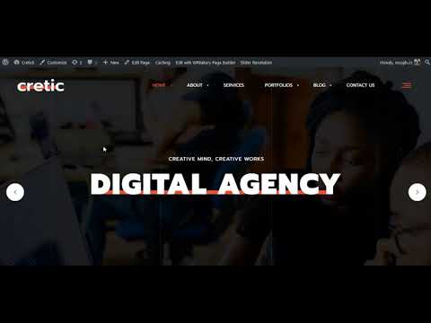 Cretic - Creative Agency & Portfolio Theme Install & Import Demo Data
