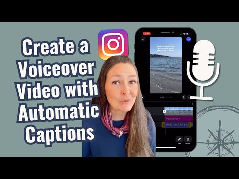 How to Create a Voiceover Video & Add Automatic Text Captions using the Instagram App 🎥💙